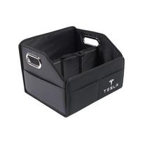 New Car Trunk Organizer Box Leather Auto Tools Storage Bag Key For Tesla Model 3 Y Cybertruck Highland Akcesoria Lampy Zabawka