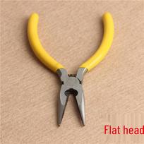 DIY Beaded Bracelet Tool Set: 4-Piece No-Teeth, Bent, Straight Head, Iron & Cutting Pliers, Materials, Mini Iron Pliers.
