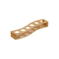 Multipurpose 6/12 Holes Shot Glass Holder Round Hole Smooth Glass Cup Holder Save Space Wooden Bamboo Shot Glass Tray Wine Bar