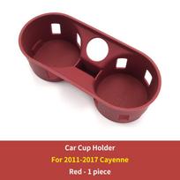 Silicone Car Center Storage Box Cup Holder For Porsche Macan 2022-2025 Soft Waterproof Central Console Organizer Protector