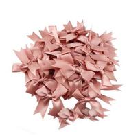 50 Pcs Satin Ribbon Bows 3.3  Craft Bows for Gift Wrapping Wedding Decor Sewing Scrapbooking DIY Crafts Hair Accessories šviesiai rausvos spalvos