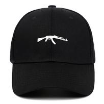 Pistol Submachine Gun AK47 Baseball Cap Men's Sun Hat Adjustable