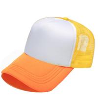 Unisex Spong Mesh Baseball Cap Breathable Adjustable Peaked Cap Wide Brim Trucker Hat Summer