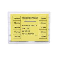 Professional 14-24mm Size Quick Release Spring Bars 1.5/1.8mm Diameter Strap Link Pins Watch Band Pins Band Replacement