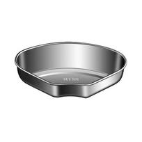 Stainless Steel Fan Shaped Steaming Plate Multifunctional Vegetable Boxes With Cover Fresh-keeping Box Divided Steaming Pot