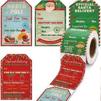 Santa Claus Wrapping Decoration Special Delivery Tags Gift Package Labels Christmas