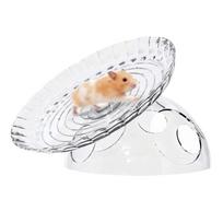 Acrylic Hamster Running Wheel Anti-slip Extra Large Cage Running Wheel Quiet Silent Spinner Running Disc Toy skaidri