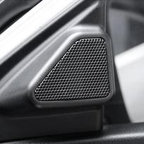 Durable-Car Door Panel Audio Horn Cover Tweeter Triangular Speaker Loudspeaker Cover Trim For Toyota Corolla 2014-2018