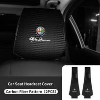 Skirta Alfa Romeo 2 vnt. Odinės automobilio sėdynės galvos atramos apsauginis užvalkalas Priedai Skirta Alfa Romeo 159 Giulietta Giulia 147 Mito 156 166