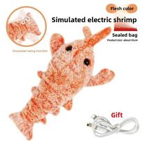 Floppy Lobster Dog Toys Plush Jumping Interactive Toy For Pet Play Flesh