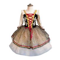 Fashion Sequin Lace Ballet Tutu Skirt Romantic Professional Swan Lake Ballet Dress Puffy Party Dress Performance Costume Dance 120CM