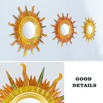 T02C!DIY Epoxy Resin Mold Sun Moon Mirror Wall Decoration Silicone Mold For Sunglasses For DIY Crafts Wall Home Decor