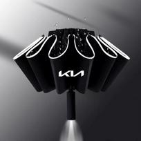 Car Led Light Automatic Folding Windproof Sunshade Umbrella Sun Protection Umbrella For Kia Rio 3 4 K2 K3 X-Line Car Accessories