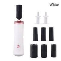 Electric Makeup Brush Cleaner Eyelash Glue Shaker for Nail Polish Liquid Shaking Machine with 2pcs Connector 6pcs Glue Cover Die