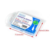 40Pcs Interdental Silicone Brushes Toothpick Brushes With Hook Between Teeth With Thread Oral Cleaning Tools