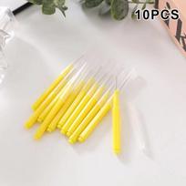 10Pcs Disposable Straight Shape Interdental Brushes Deep Cleaning Detail Gap Brushes Multicolour Toothpick Oral Hygiene