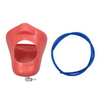 Dental Phantom Head Silicon Mask Model With Water Tube Manikin Rubber False Face Skin Cheek Dentistry Equipment Part Accessory