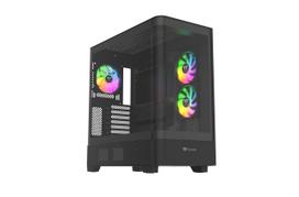 Thermaltake View 290 Black ARGB Fan Pillarless Mid-Tower PC Case, Black CA-11G-00M1WN-00 CS9350
