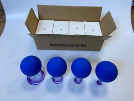 Purple Glass Portable Cupping Set for Home Use
