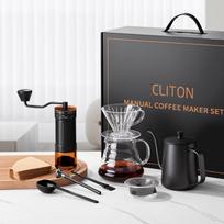 CLITON Hand Coffee Grinder & Pour-Over Set