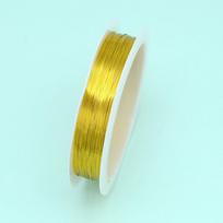 Color-Retaining Copper Wire Diy Handmade Beaded Semi-Hard Copper Wire Jewelry, Hairpin, Flower Wrapping Line, Nail Art Setting Jewelry Accessories 0.2mm/approx. 20m*5pcs auksas
