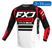 vaikas Motocross Jersey lenktynės Visureigis dviratis MX Enduro MOTO Motociklas berniukas mergaitė vaikas 5 6 7 8 9 10 11 12 13 14 15 16 XL-Jersey-kid