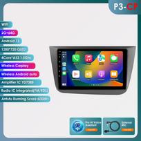 Hizpo 4G AI Voice Wireless CarPlay Android 13 Auto Radijas, skirtas Seat Altea 2004–2015 Toledo 3 Automobilinis multimedijos grotuvas Išmanusis RDS GPS 2 Din Autoradio P3CP 4Core 2G 64G AI