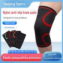 Kvėpuojantys nailoniniai sportiniai kelio sąnarių apsaugai bėgimui ir važiavimui dviračiu - Unisex apsauga L Red Leg Circumference 36-42