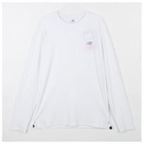New Balance Long Sleeve Tee Sports Essential Mt53813 Men White series/100