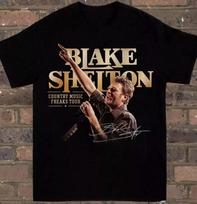New Hot Blake Shelton Tour Black Cotton All Size Shirt Unisex 3XL