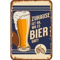 Vintage German  Ice Cold Beer Served Here  Metal Sign - 8x12  Iron Wall Decor for Bar Restaurant 20x30cm（7.8x11.8inch）
