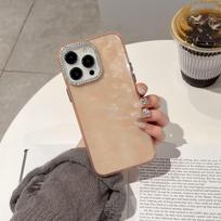 Original Korean Ins Niche Feng Shui Rhinestone Lens Compatible with iPhone 17 Pro Max Apple 16 Phone Case 15/14 11(without Packaging）