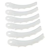 12 Pcs For 198426-9 Replacement Blades Cutter Head Plastic 255MM  Lawn Trimmer Spare Blade Garden Replacement Tool China Mainland