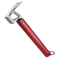 Tent Nail Hammer With Handle Multifunctional Lightweight Outdoor Survival Equipment For Mountaineering Camping red #1