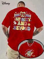 Disney Toy Story Collaboration Pure Cotton Mens and Womens Tshirt 2026 Summer New Street Casual Loose Short Sleeved Top M