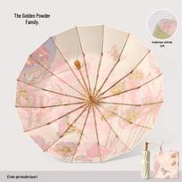 MAYDU 16-Rib UV Protection Folding Umbrella