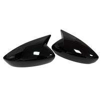 For Mazda CX30 CX-30     Car Rearview Side Mirror Cover Wing Cap Door Housing Shell Trim Sticker ABS Carbon Gloss Black