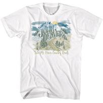 John Denver Take Me Home Country Roads Drawing Men's T Shirt Folk Music Merch Unisex T-Shirt L