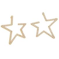 Swarovski žvaigždės auskarai Moteriški auskarai Auksiniai 5457015 Gold Plated