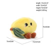 Lemon Orange Mango Apple Pomelo Fruit Stuffed Soft Doll Plush Comforter Toys for Baby Kids Cute Cartoon 11cm-30cm ruda