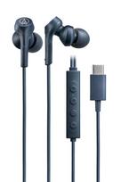 BL Wired Noise Remote Deep Audio-Technica ATH-CKS330NC Earphones, Type-C, Cancelling, 1.2m U-shaped Cord, [No Latency, Microphone, Control, Bass,