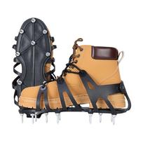 Adjustable Steel Spikes Lawn Aerator Shoes For Gardening Golf Course Yard With Durable Polyethylene Base And Secure Fit 1