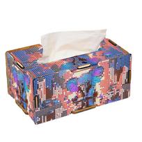 Diamond Painting Tissue Box Kits Diamond Painting Box DIY Diamond Desk Decorative Tissue Box for Living Room Bedroom Bathroom