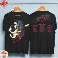 Vaughan Ray Stevie 1990 Tour Step Vintage T-Shirt Black Size Unisex Concert fans XL
