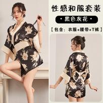Sexy lingerie women's kimono lace-up sexy, seductive hot passion suit uniform One size fits all