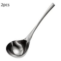 10.High-Quality Hot Pot Scoops; Available in Packs of 2/5 Thickened Stainless Steel Spoons.