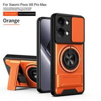 For Xiaomi Poco X8 Pro Max 5G Case Car Magnetic Ring Holder Armor Phone Case for Poko Little X8ProMax PocoX8 ProMax Back Cover For Poco X8 Pro Max