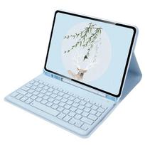 Dėklas su belaidže klaviatūra, skirtas Samsung Galaxy Tab S10 Lite 10,9 colio 2025 SM-X400 SM-X406B, su vietomis rašikliui, Klaviatūros dėklas Funda English dangaus mėlyna spalva