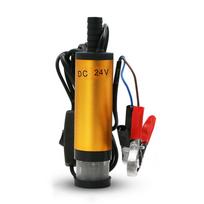 DC 12V/24V Oil Pump 12L/min Portable Diesel Pump Mini Size Aluminum Alloy Shell Submersible Electric for DC 12/24V (as the picture,CN)