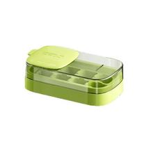Multi-Function 8 Grid Ice Cube Mold Easy Release Reusable Ice Molds Storage Box Pressing With Lid Ice Cube Maker Household Use žalia